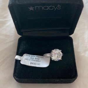 Macy’s 14k ring cubic zirconia